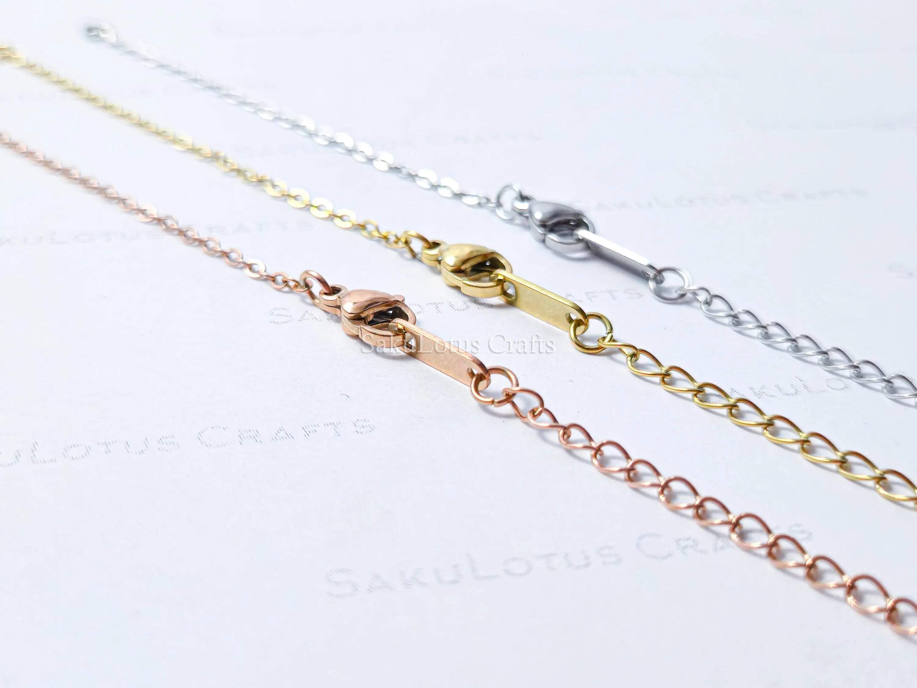 Open Front Bracelet • Silver Gold Rose Gold Stainless Steel • 6" + 2" Extender • Attach Your Own Charm or Bar