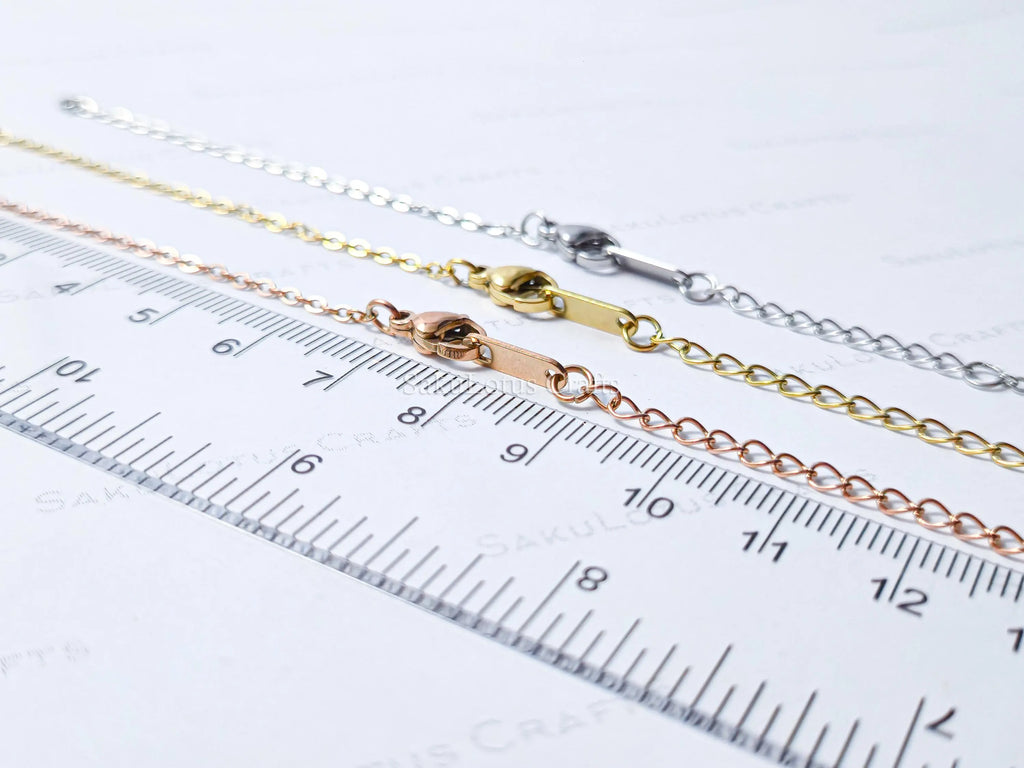 Open Front Bracelet • Silver Gold Rose Gold Stainless Steel • 6" + 2" Extender • Attach Your Own Charm or Bar