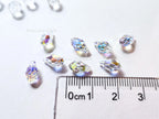 Authentic Swarovski 6007 Briolette Drops • 9x5mm Clear Crystal AB • Faceted Pendant Charms • Jewelry Making Supplies