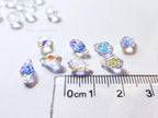 Authentic Swarovski 6007 Briolette Drops • 9x5mm Clear Crystal AB • Faceted Pendant Charms • Jewelry Making Supplies
