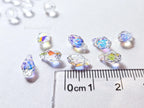 Authentic Swarovski 6007 Briolette Drops • 9x5mm Clear Crystal AB • Faceted Pendant Charms • Jewelry Making Supplies