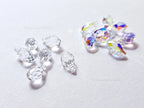 Authentic Swarovski 6007 Briolette Drops • 9x5mm Clear Crystal AB • Faceted Pendant Charms • Jewelry Making Supplies