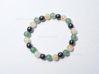 Natural Citrine, Hematite & Green Aventurine Bracelet • 8mm Round Beads • Stretch Fit 7"–7.5" • Minimal Everyday Style
