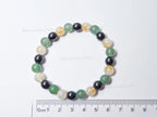 Natural Citrine, Hematite & Green Aventurine Bracelet • 8mm Round Beads • Stretch Fit 7"–7.5" • Minimal Everyday Style