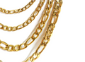 18K Gold & Silver Stainless Steel Figaro Chain Necklace • 3mm 4mm 5mm 7mm • Lobster Clasp • Unisex Jewelry