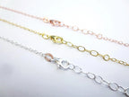14-20" Solid 925 Sterling Silver Oval Cable Chain Necklace • 1.7x2.2mm + 1" Extender • Lobster Clasp • Silver Gold Rose