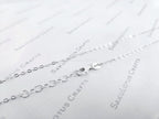 Solid 925 Sterling Silver Cable Chain Necklace or Bracelet • 1.6x2.1mm • 1" Extender • Italy Stamped