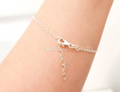Solid 925 Sterling Silver Cable Chain Necklace or Bracelet • 1.6x2.1mm • 1" Extender • Italy Stamped