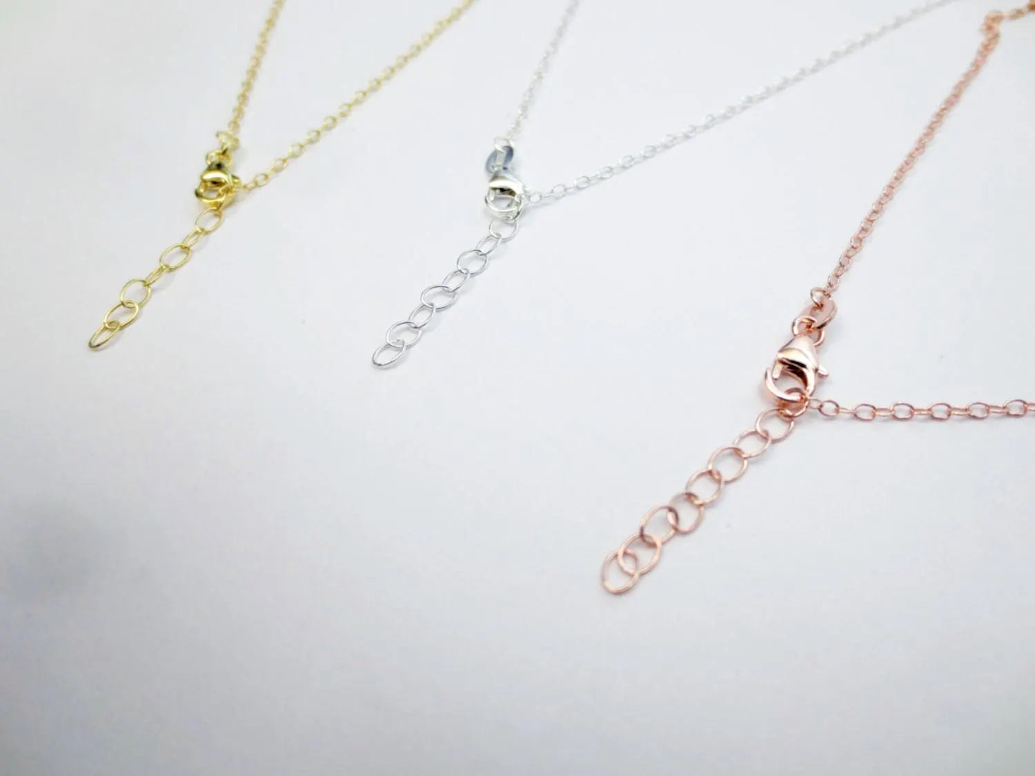 14-20" Solid 925 Sterling Silver Oval Cable Chain Necklace • 1.7x2.2mm + 1" Extender • Lobster Clasp • Silver Gold Rose