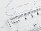 Solid 925 Sterling Silver Cable Chain Necklace or Bracelet • 1.6x2.1mm • 1" Extender • Italy Stamped