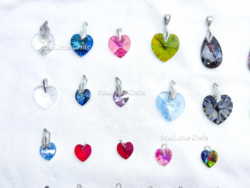 U Pick Swarovski Crystal Pendant • Pearl & Crystal Charm • Sterling Silver or 14K Gold Filled • DIY Add-On Pendant