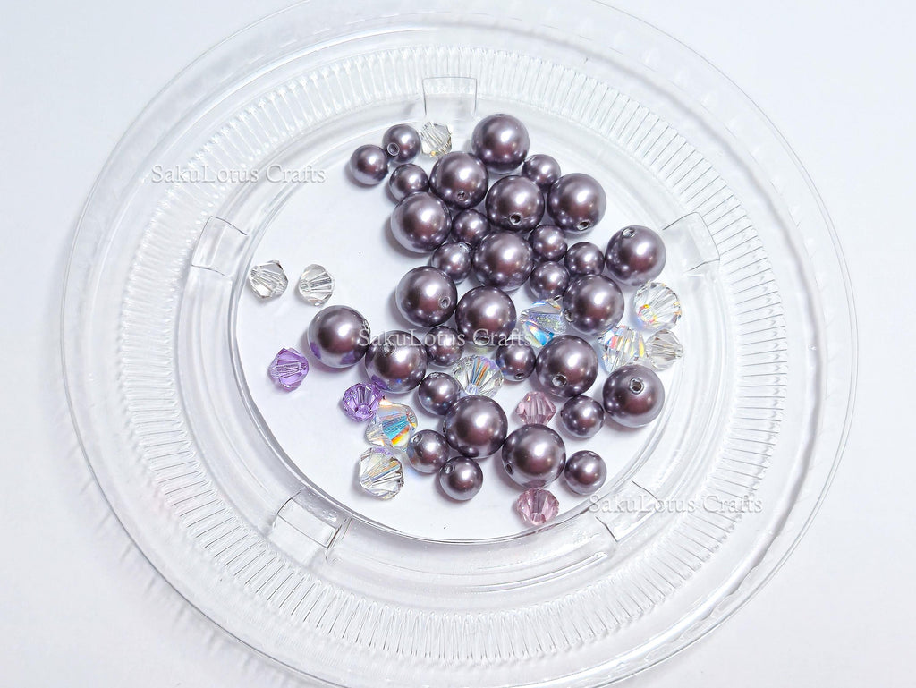 Mixed Swarovski Pearl & Crystal Bead Lots • Rare Discontinued Swarovski Pearls • Jewelry Making Beads DIY