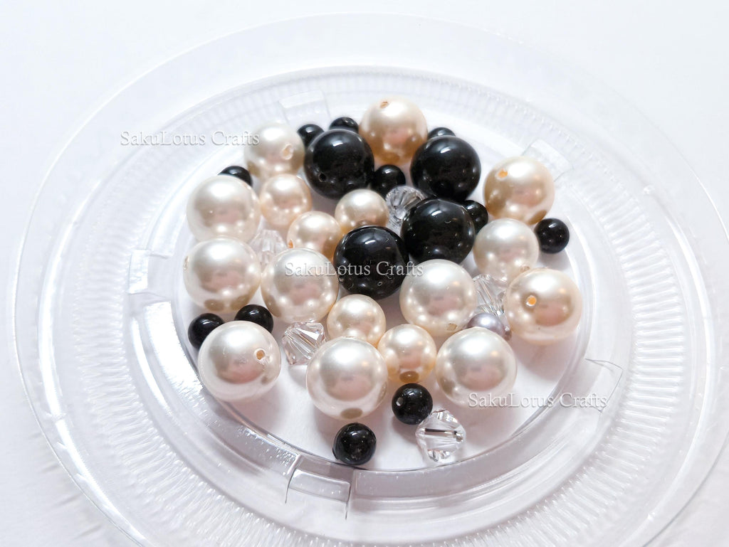 Mixed Swarovski Pearl & Crystal Bead Lots • Rare Discontinued Swarovski Pearls • Jewelry Making Beads DIY