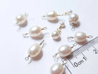11pc Pearl Connector Bundle • Freshwater & Swarovski Pearl Charms • 925 Sterling Silver & 14K Gold Filled • Jewelry Making