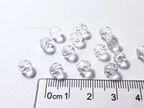 14pcs 6mm Clear Faceted Glass Beads • Round Disco Cut Loose Beads • Jewelry Making Supplies • DIY Bracelet Earrings