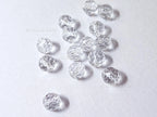 14pcs 6mm Clear Faceted Glass Beads • Round Disco Cut Loose Beads • Jewelry Making Supplies • DIY Bracelet Earrings