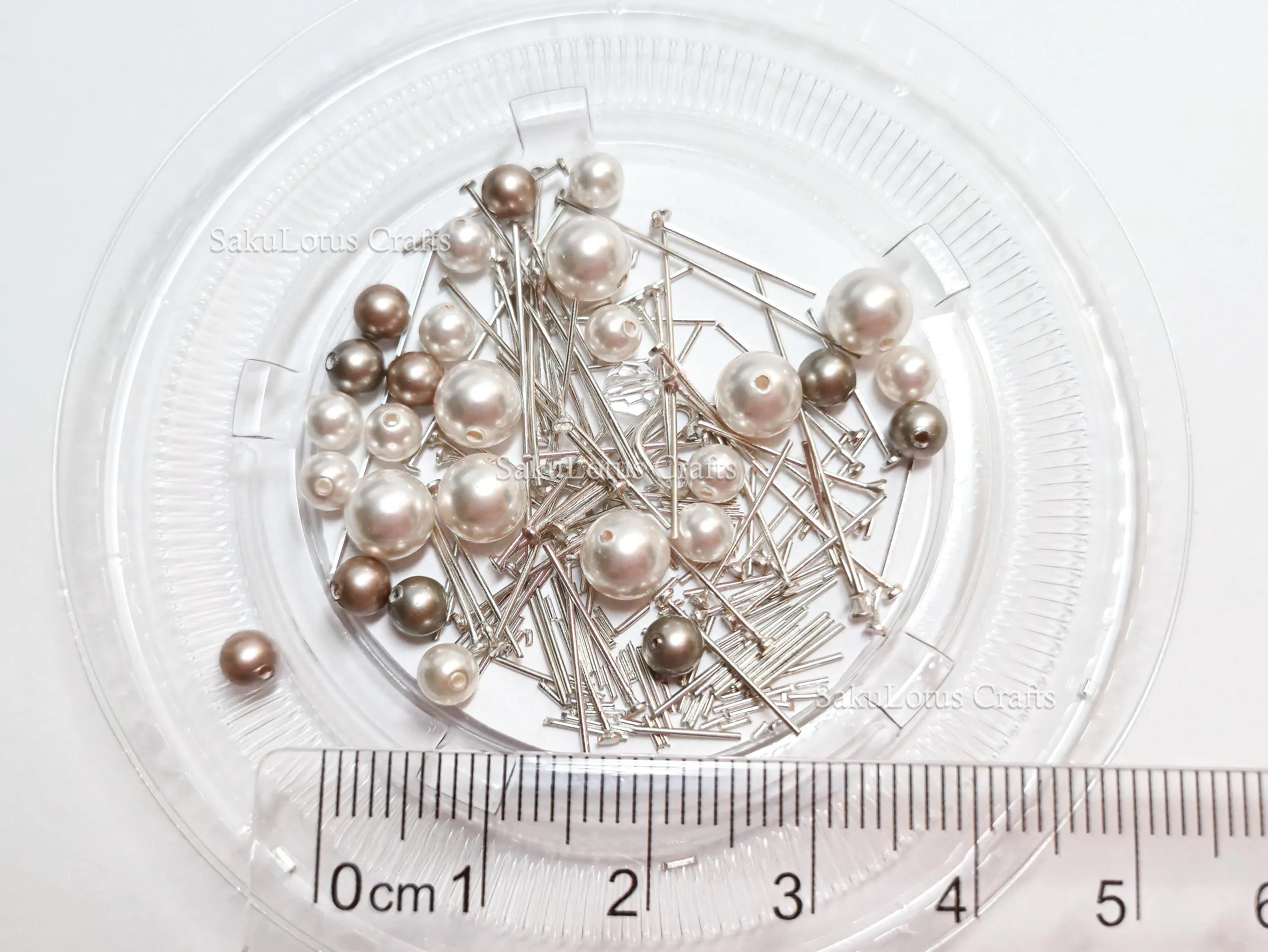 Mixed Swarovski Pearl Lot • Sterling Silver Headpins • 4–6mm Pearls • Jewelry Making Scrap Destash