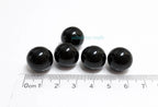 5pcs 14mm Swarovski Mystic Black Pearls • Large Crystal Pearls • Rare Austria Beads • Jewelry Making Supplies