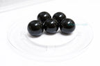 5pcs 14mm Swarovski Mystic Black Pearls • Large Crystal Pearls • Rare Austria Beads • Jewelry Making Supplies