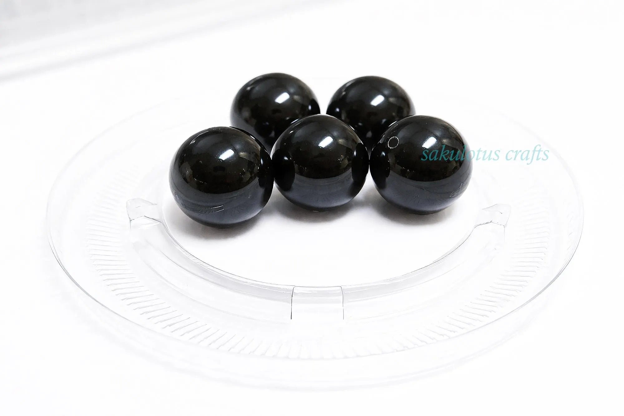 5pcs 14mm Swarovski Mystic Black Pearls • Large Crystal Pearls • Rare Austria Beads • Jewelry Making Supplies