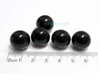 5pcs 14mm Swarovski Mystic Black Pearls • Large Crystal Pearls • Rare Austria Beads • Jewelry Making Supplies