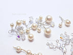 Vintage Swarovski Pearl & Crystal Handmade Connectors • Sterling Silver & Gold Filled • Jewelry Making Supplies Destash