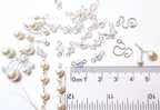 Vintage Swarovski Pearl & Crystal Handmade Connectors • Sterling Silver & Gold Filled • Jewelry Making Supplies Destash