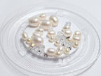 White Freshwater Pearl & Swarovski Crystal Jewelry Lot • 4–9mm Pearls • Pearl & Crystal Beads • Jewelry Making Supplies