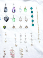 U Pick Swarovski Crystal Pendant • Pearl & Crystal Charm • Sterling Silver or 14K Gold Filled • DIY Add-On Pendant