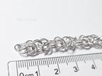 3.8gr Solid 925 Sterling Silver Byzantine Chain Section • 6.1mm 20ga Open Jump Rings • 7cm DIY Jewelry Supplies