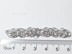 3.8gr Solid 925 Sterling Silver Byzantine Chain Section • 6.1mm 20ga Open Jump Rings • 7cm DIY Jewelry Supplies