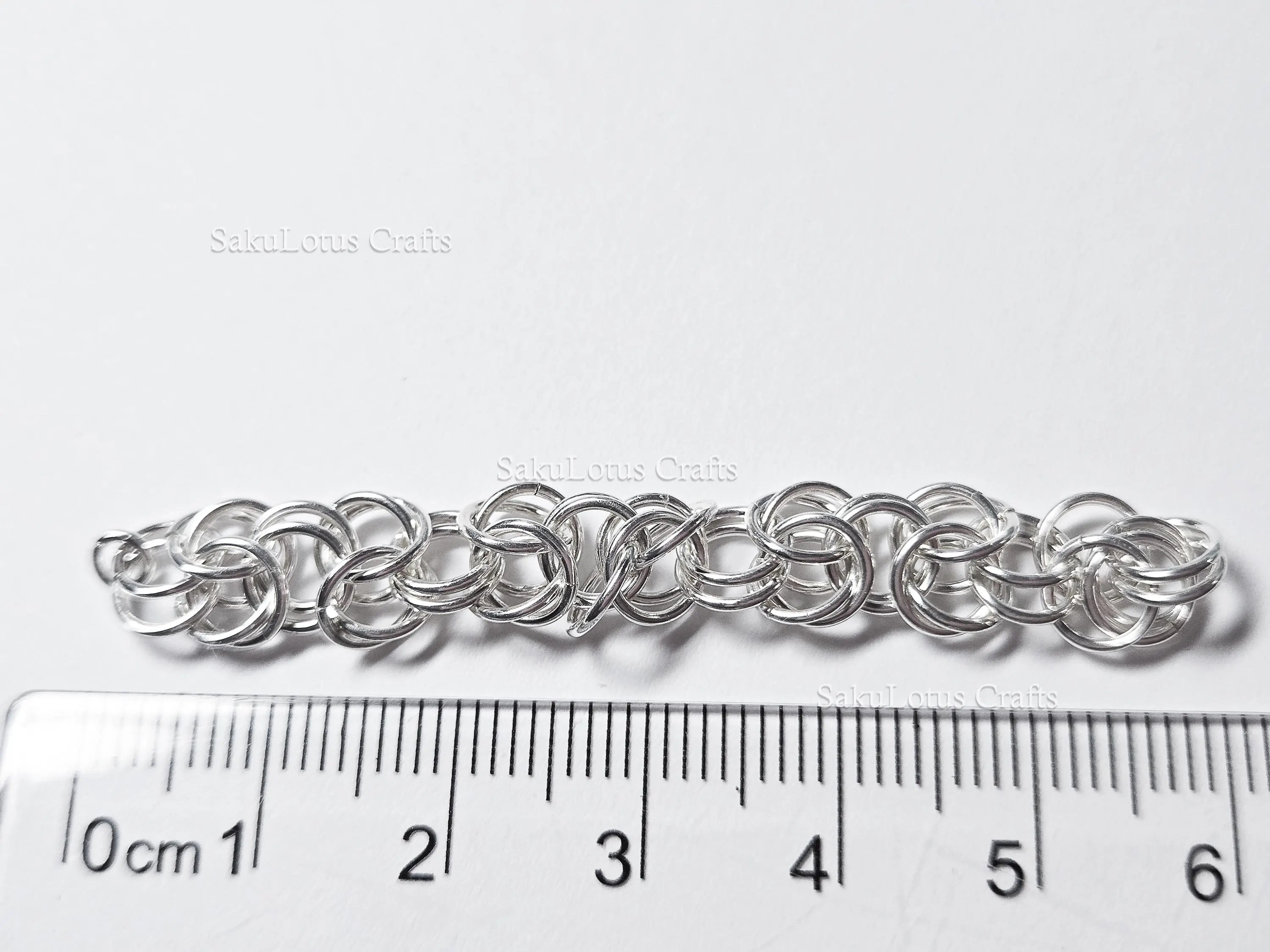 3.8gr Solid 925 Sterling Silver Byzantine Chain Section • 6.1mm 20ga Open Jump Rings • 7cm DIY Jewelry Supplies