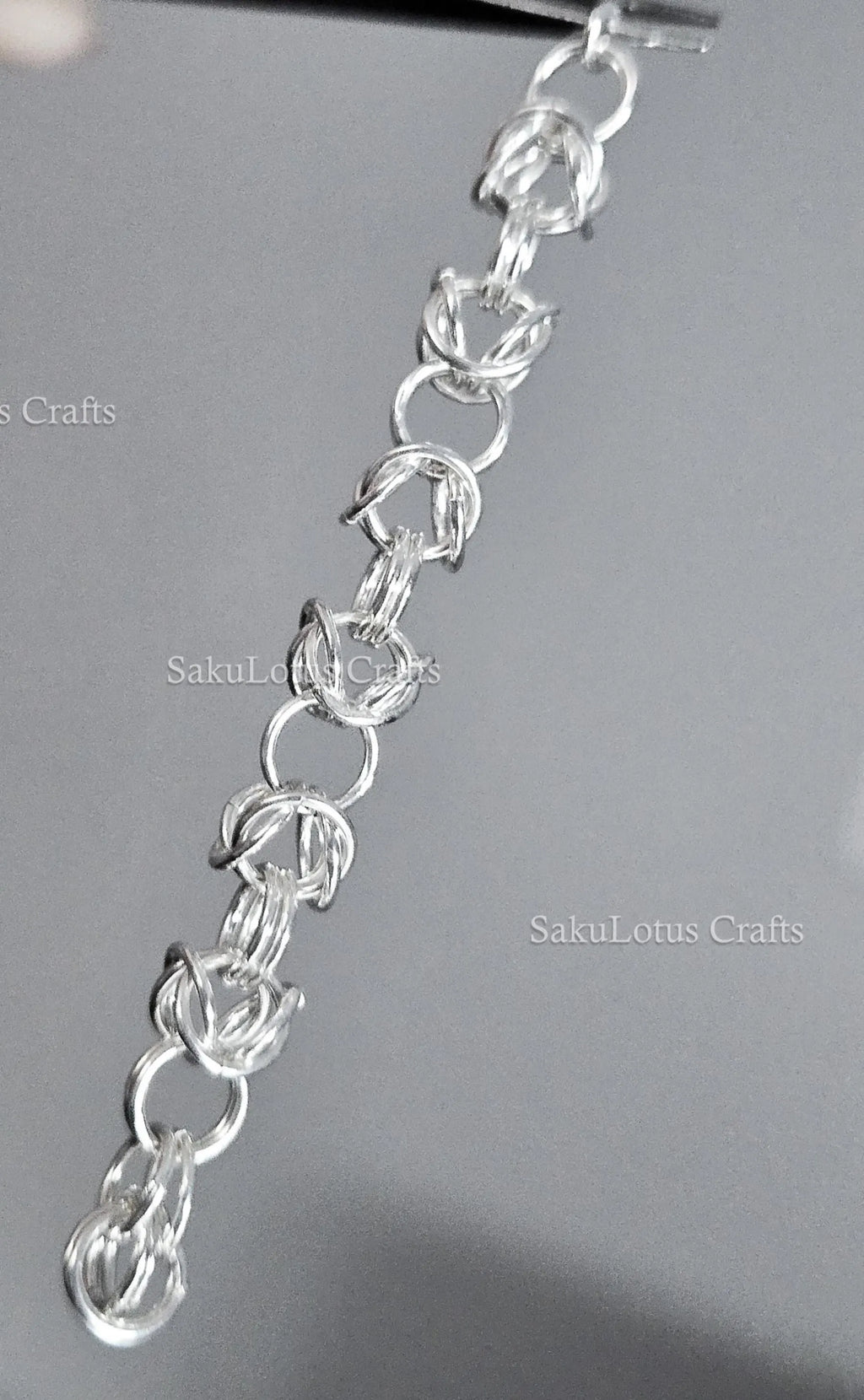 3.8gr Solid 925 Sterling Silver Byzantine Chain Section • 6.1mm 20ga Open Jump Rings • 7cm DIY Jewelry Supplies