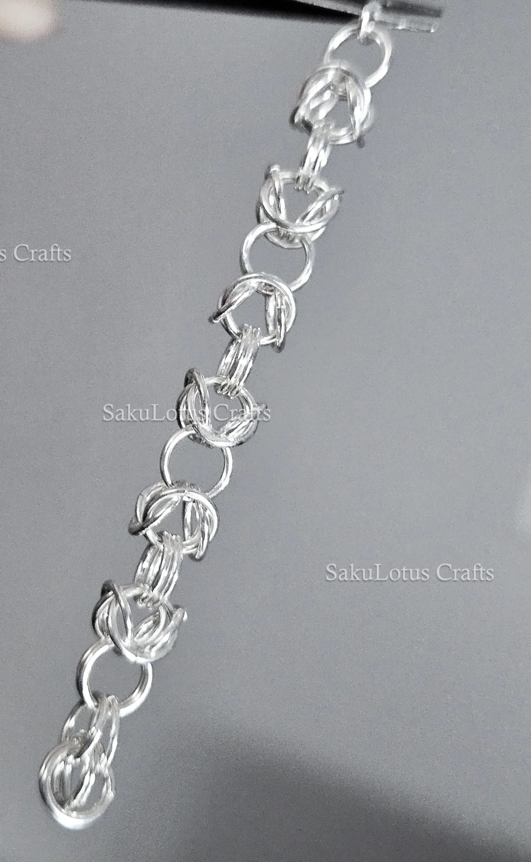 3.8gr Solid 925 Sterling Silver Byzantine Chain Section • 6.1mm 20ga Open Jump Rings • 7cm DIY Jewelry Supplies