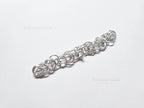3.8gr Solid 925 Sterling Silver Byzantine Chain Section • 6.1mm 20ga Open Jump Rings • 7cm DIY Jewelry Supplies