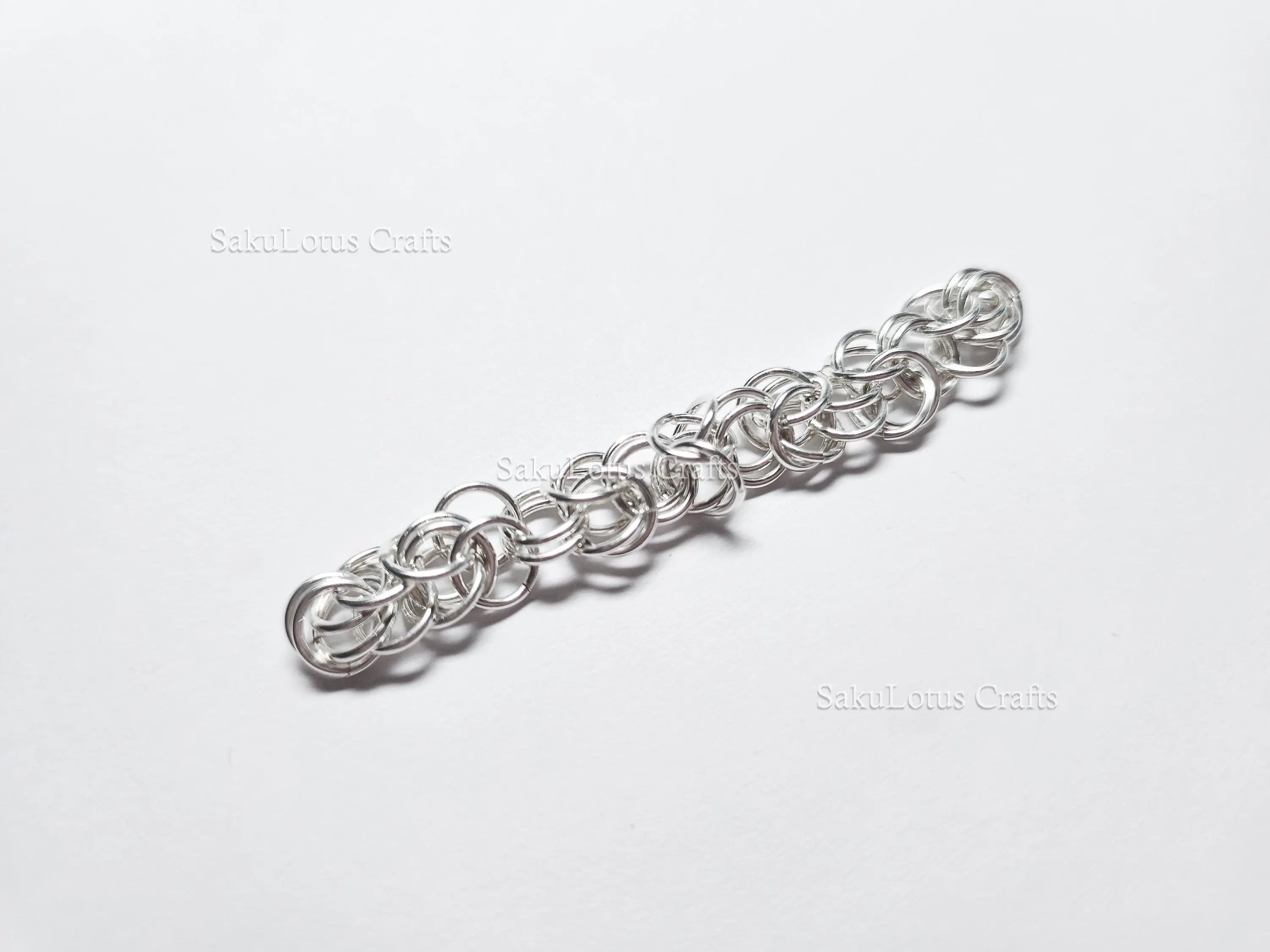 3.8gr Solid 925 Sterling Silver Byzantine Chain Section • 6.1mm 20ga Open Jump Rings • 7cm DIY Jewelry Supplies