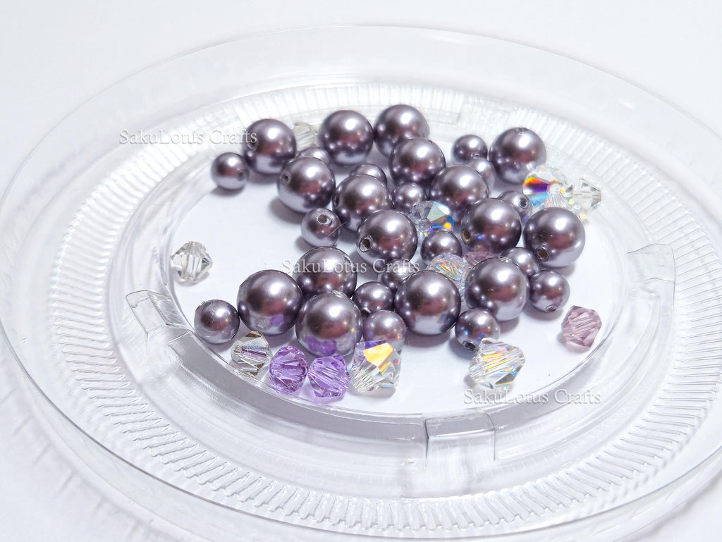 Mixed Swarovski Pearl & Crystal Bead Lots • Rare Discontinued Swarovski Pearls • Jewelry Making Beads DIY