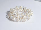 Swarovski Creamy White Pearl Crystal Bracelet • 925 Sterling Silver Vintage Handmade • 5 Styles A–E • 7"–7.5"