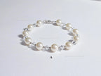 Swarovski Creamy White Pearl Crystal Bracelet • 925 Sterling Silver Vintage Handmade • 5 Styles A–E • 7"–7.5"