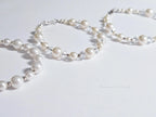 Swarovski Creamy White Pearl Crystal Bracelet • 925 Sterling Silver Vintage Handmade • 5 Styles A–E • 7"–7.5"