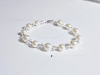 Swarovski Creamy White Pearl Crystal Bracelet • 925 Sterling Silver Vintage Handmade • 5 Styles A–E • 7"–7.5"