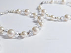 Swarovski Creamy White Pearl Crystal Bracelet • 925 Sterling Silver Vintage Handmade • 5 Styles A–E • 7"–7.5"