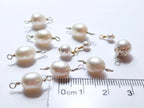 11pc Pearl Connector Bundle • Freshwater & Swarovski Pearl Charms • 925 Sterling Silver & 14K Gold Filled • Jewelry Making