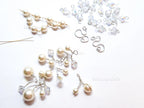 Vintage Swarovski Pearl & Crystal Handmade Connectors • Sterling Silver & Gold Filled • Jewelry Making Supplies Destash