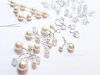 Vintage Swarovski Pearl & Crystal Handmade Connectors • Sterling Silver & Gold Filled • Jewelry Making Supplies Destash