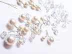 Vintage Swarovski Pearl & Crystal Handmade Connectors • Sterling Silver & Gold Filled • Jewelry Making Supplies Destash