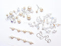 Vintage Swarovski Pearl & Crystal Handmade Connectors • Sterling Silver & Gold Filled • Jewelry Making Supplies Destash