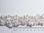 Handmade Swarovski Pearl & Crystal Cluster Bracelet – 925 Sterling Silver Vintage Style