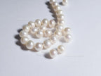 Natural Freshwater Pearl Beads • 6.5mm Round Creamy White • Loose AA+ Pearls • Sold in Packs • Jewelry Making Supplies