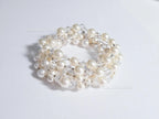 Swarovski Creamy White Pearl Crystal Bracelet • 925 Sterling Silver Vintage Handmade • 5 Styles A–E • 7"–7.5"
